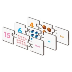 Puzzle Educativ STEM de potrivire Numere cu 20 perechi de piese auto-corectante 3-6 ani